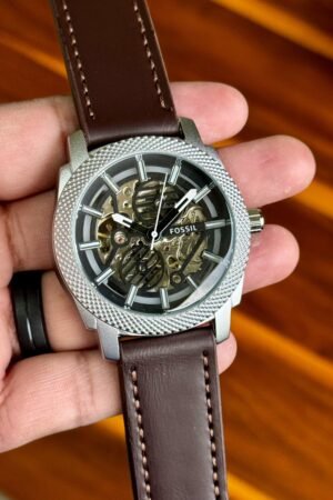 FS Automatic Black Dial Litehide Leather Strap Men’s Watch