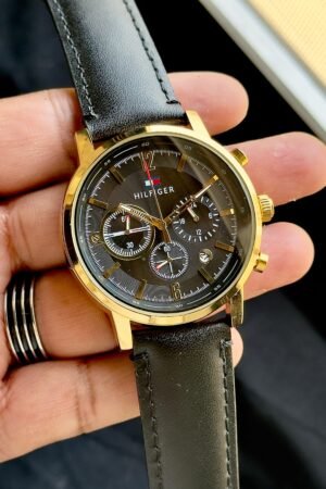 TH Leather Strap Men's Watch