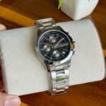 AX Women's Hampton Chronograph Watch - Silver