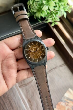 FS Everett Men Brown Automatic Watch