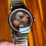RD Centrix Automatic Open Heart Watch Men’s - Black Wine Dial