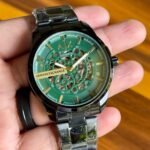 AX Men's Analog Automatic Watch - Green Dial