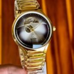 RD Centrix Automatic Open Heart Watch Men’s - Gold White Dial