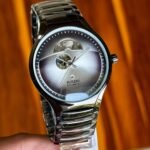 RD Centrix Automatic Open Heart Watch Men’s - Black White Dial