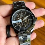 AX Men's Analog Automatic Watch - Black